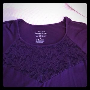 Torrid plum tunic